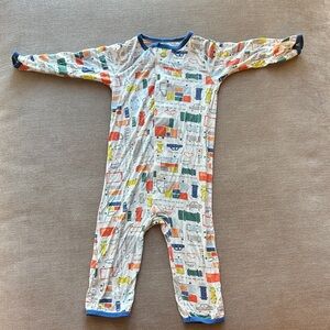 Magnetic Me Trucks Footless Romper